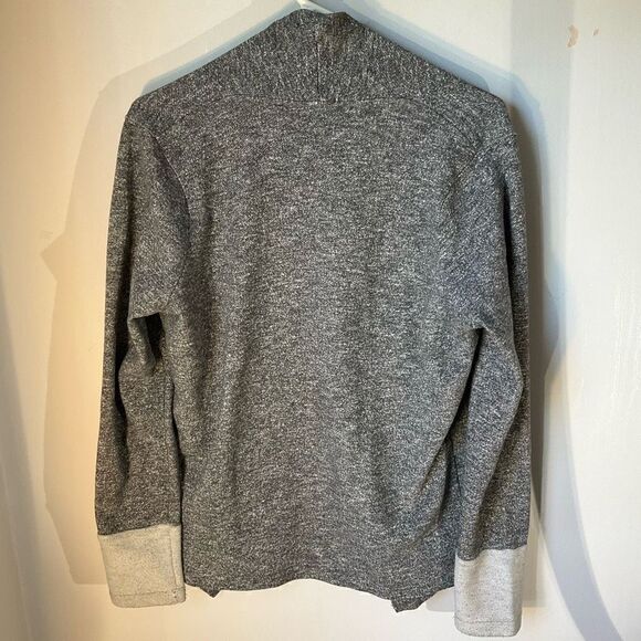 Cyrus Open Waterfall Lyn Sweater, M. Heather Grey - Picture 6 of 11